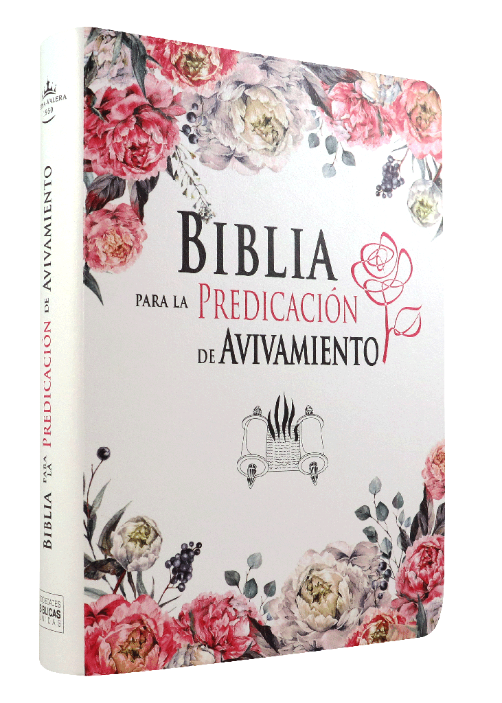 Biblia Reina Valera 1960 Letra Grande para la Predicación de Avivamiento Floreada