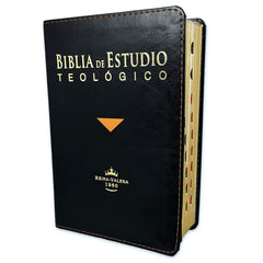 Biblia de Estudio teológico Reina Valera 1960 Indice Concordancia Negro