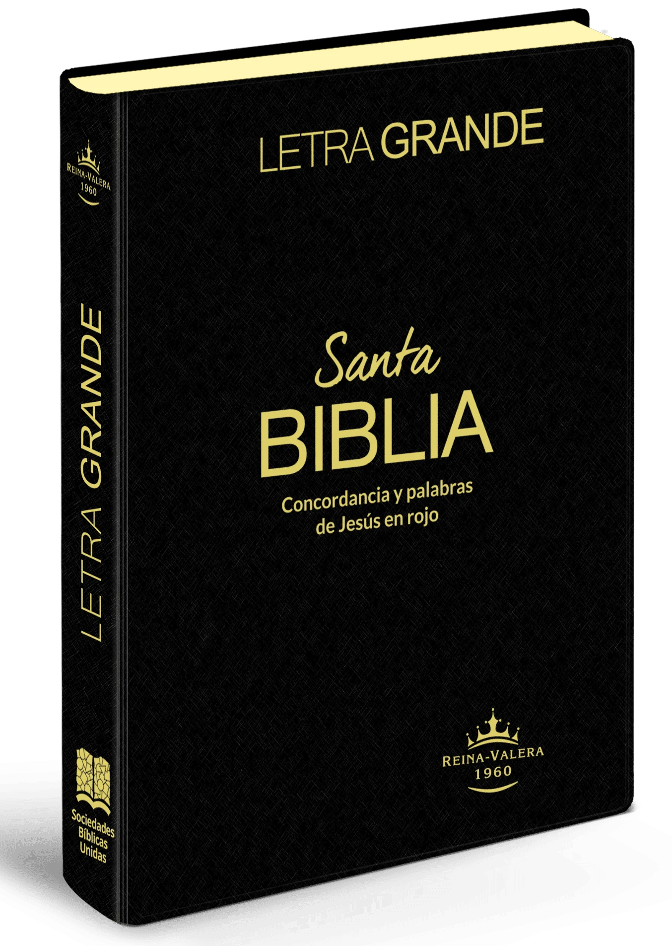 Biblia Reina Valera 1960 Letra 12 puntos 20.5 x 14 PJR Tapa Vinil Negro