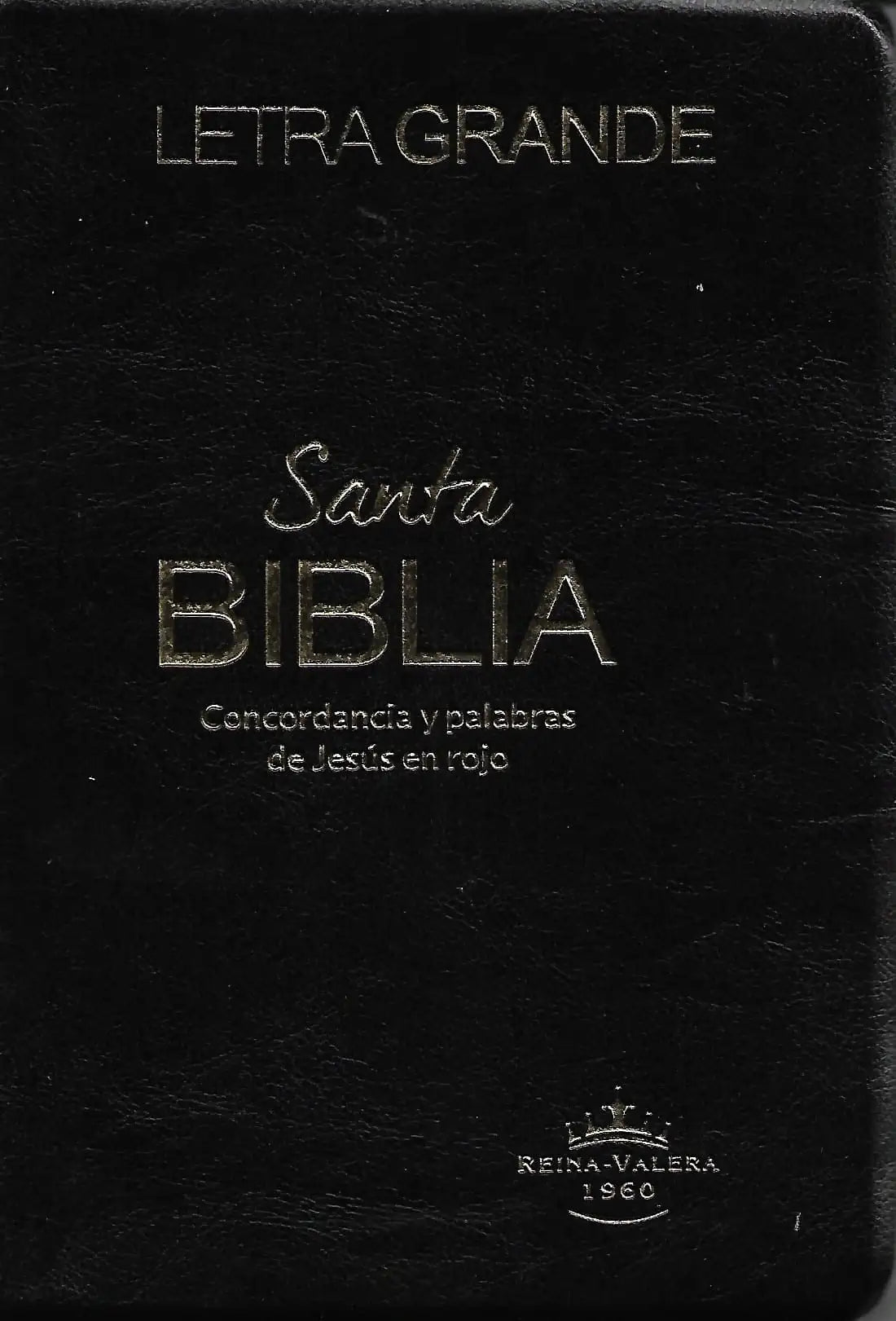 Biblia Reina Valera 1960 Letra 12 puntos 20.5 x 14 PJR Tapa Vinil Negro