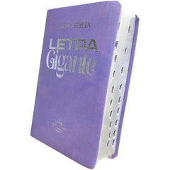 Biblia Reina Valera 1960 Letra 12 Puntos 20.5 x 14 Indice PJR Tapa PU Lavanda