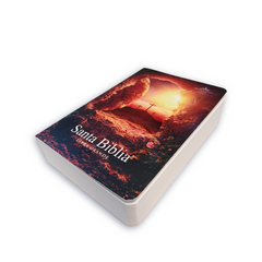 BIBLIA RVR.20c L 9 PUNTOS 10X14 PJR TAPA RUSTICA COLORES PIEDRA
