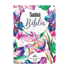 Biblia Reina Valera 1960 · 7x11 cm · Letra 7 pt · Bolsillo · Tapa semiflexible - Flores