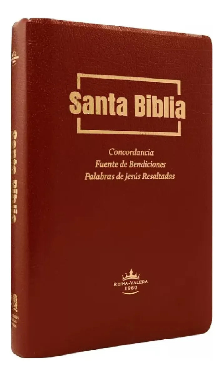Biblia Reina Valera 1960 · Ultra Fina · Concordancia · Fuente de Bendición · Tapa flexible color vino