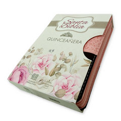 Biblia RVR 1960 Rosa/Marrón Quinceañera Tapa PU con Cierre, Índice, L 11pts