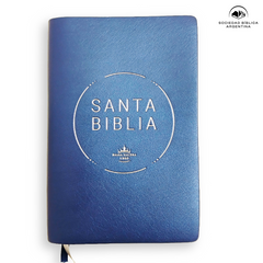 Biblia Reina Valera 1960 · Letra Grande · Económica · Palabras de Jesús en rojo · Tapa PVC azul