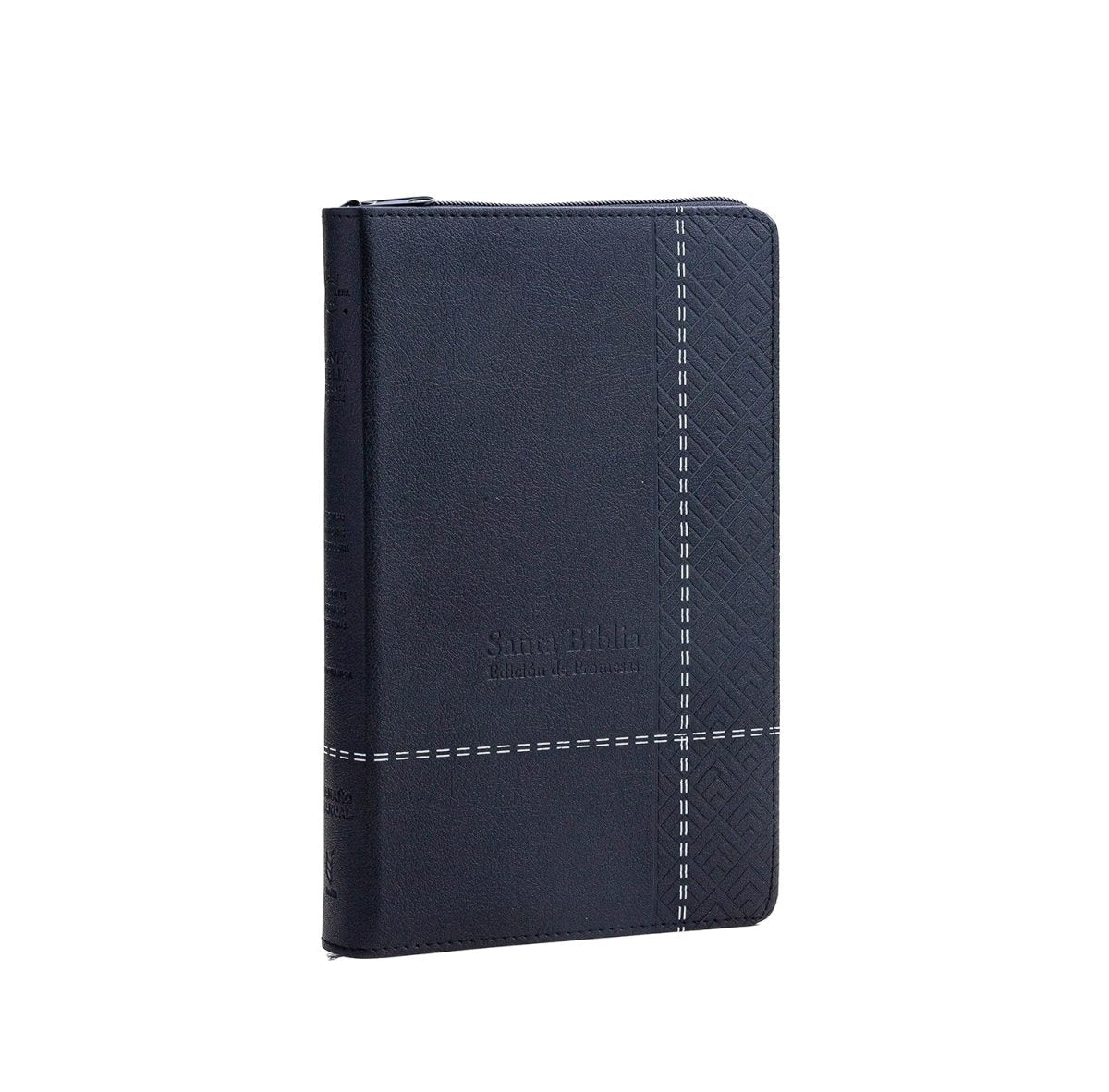 Biblia Reina Valera 1960 de Promesas · Tamaño manual · Edición negro · Imitación piel con cierre