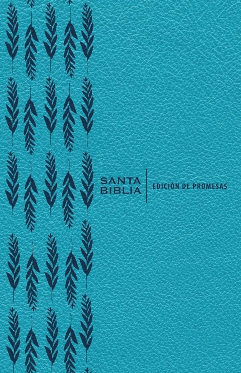 Biblia Reina Valera 1960 de Promesas · Letra gigante · Imitación piel turquesa