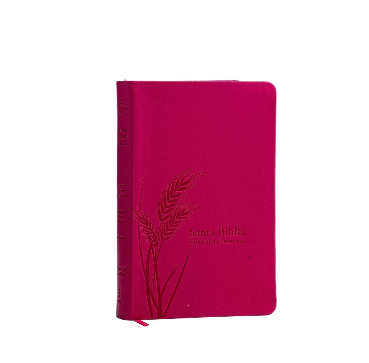 Biblia Reina Valera 1960 de Promesas · Tamaño manual · Edición fucsia · Imitación piel