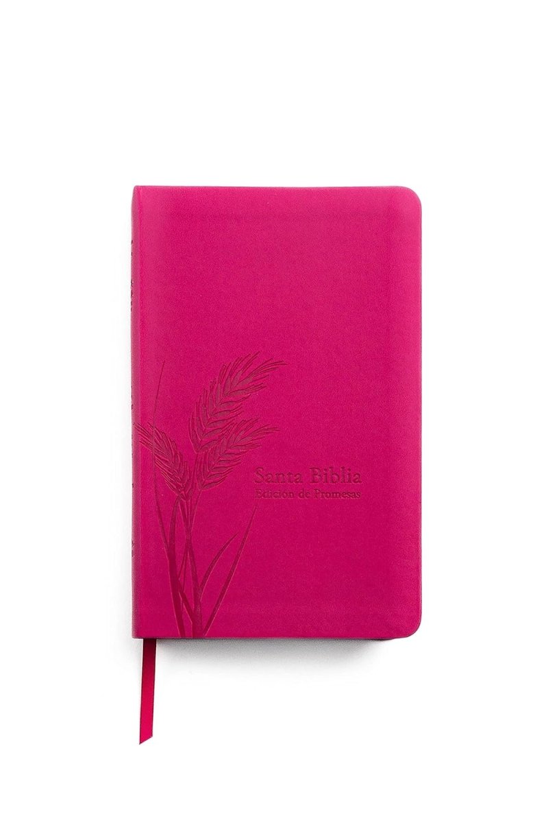 Biblia Reina Valera 1960 de Promesas · Tamaño manual · Edición fucsia · Imitación piel con índice