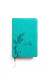 Biblia Reina Valera 1960 de Promesas · Tamaño manual · Imitación piel menta
