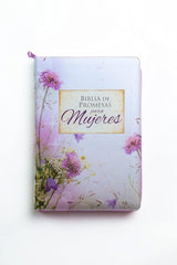 Biblia Reina Valera 1960 de Promesas · Letra gigante · Imitación piel floral con cierre e índice