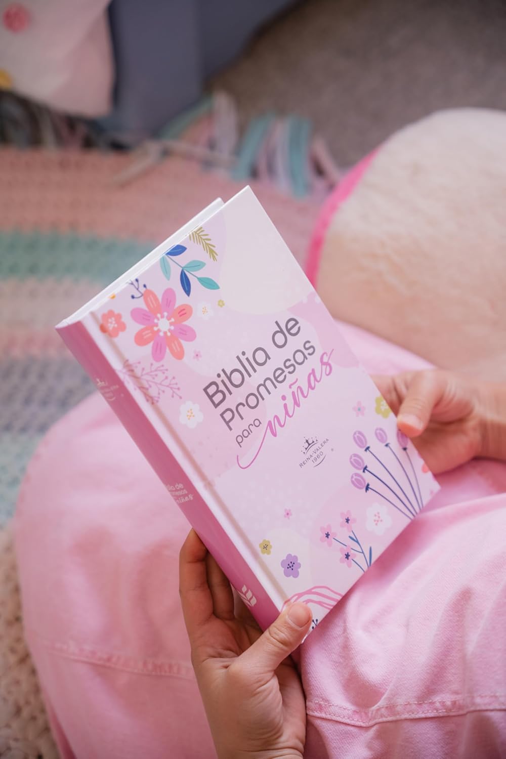 Biblia Reina Valera 1960 de Promesas para niñas · Tapa dura rosa