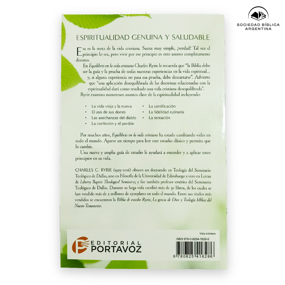 Equilibrio En La Vida Cristiana - Charles C. Ryrie