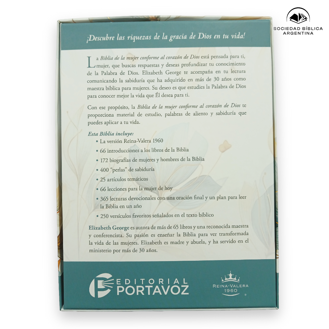 Biblia RVR 1960 De la Mujer conforme al corazón de Dios Pétalos