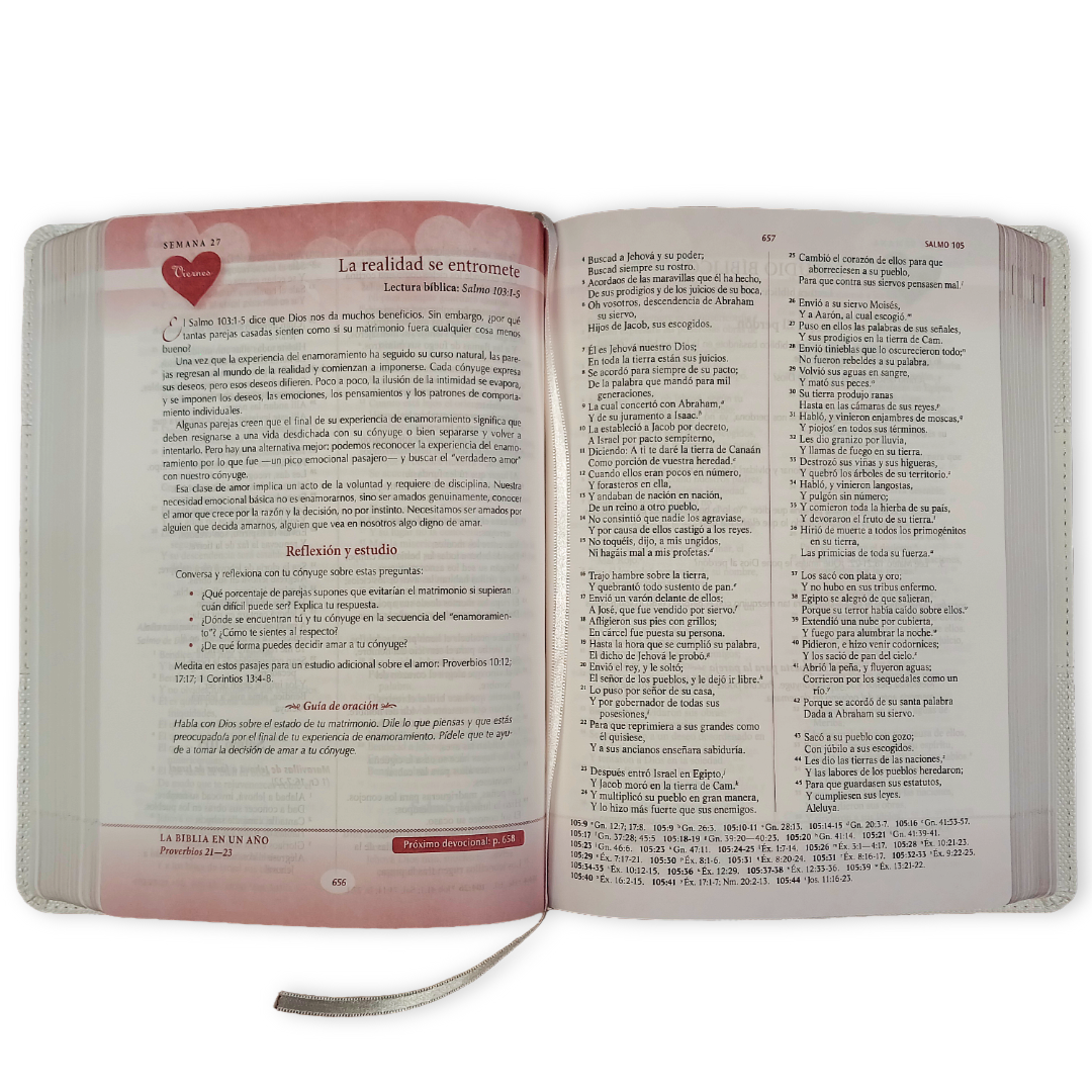 Biblia De Estudio Devocional Los Lenguajes Del Amor Blanca