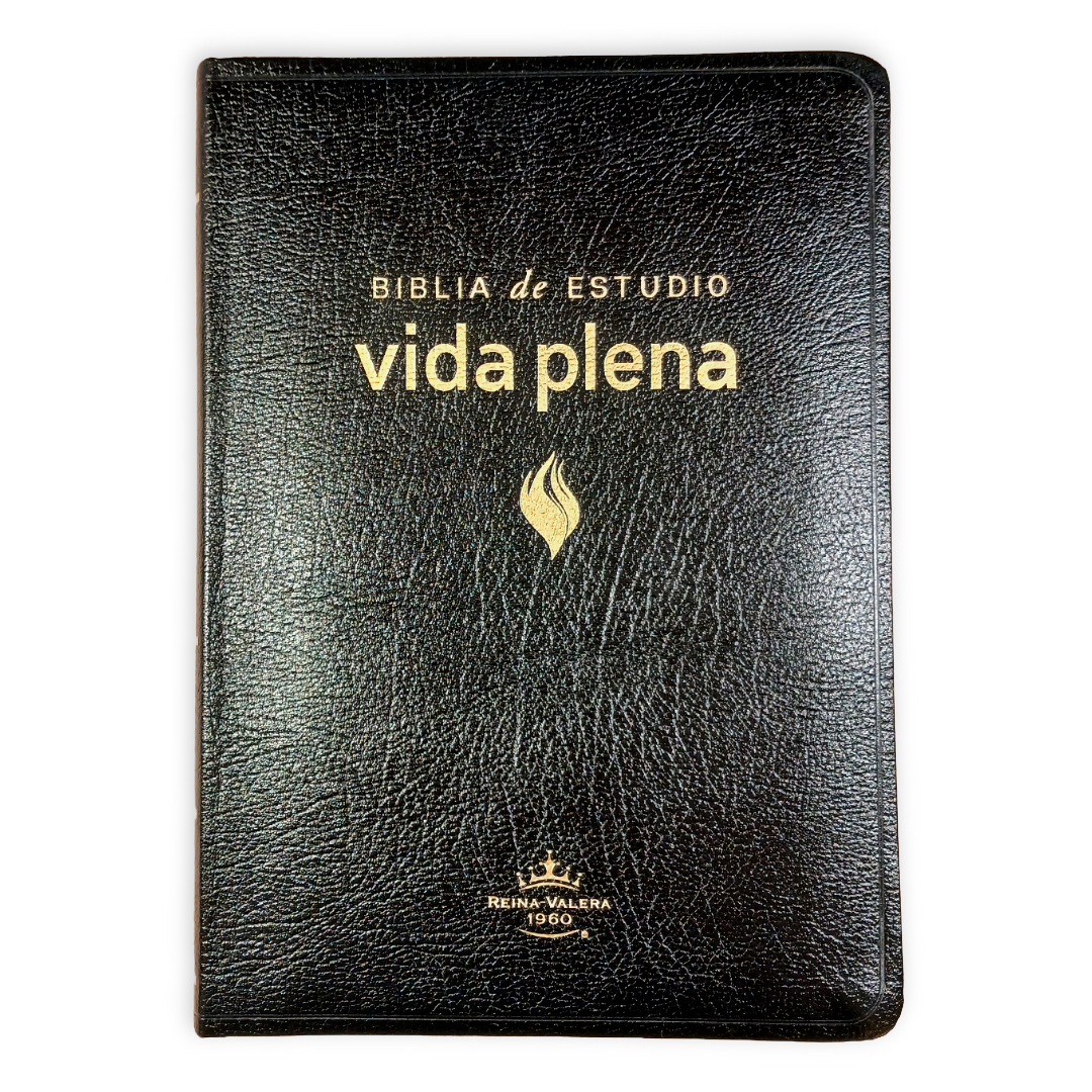 Biblia De Estudio Vida Plena Piel Reina Valera 1960