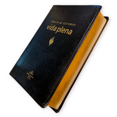 Biblia De Estudio Vida Plena Piel Reina Valera 1960