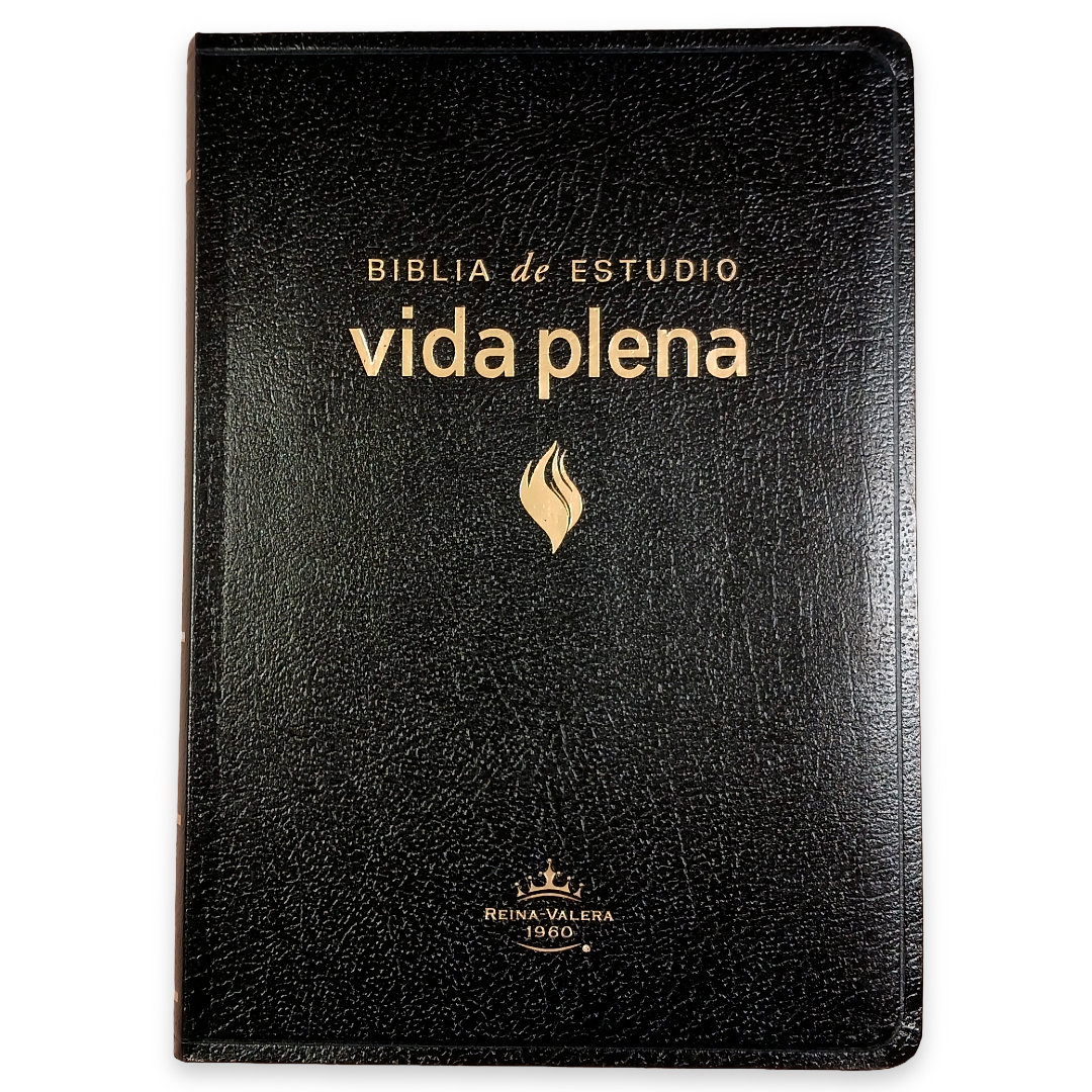 Biblia De Estudio Vida Plena Piel Reina Valera 1960