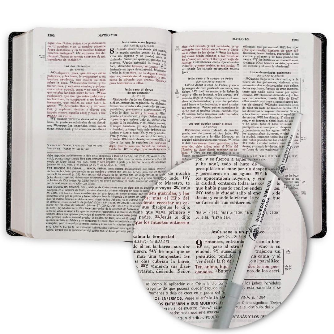 Biblia De Estudio Vida Plena Piel Reina Valera 1960