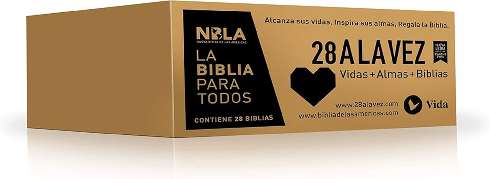 Biblia nueva Biblia de las Américas Edición Económica Caja de 28 unidades