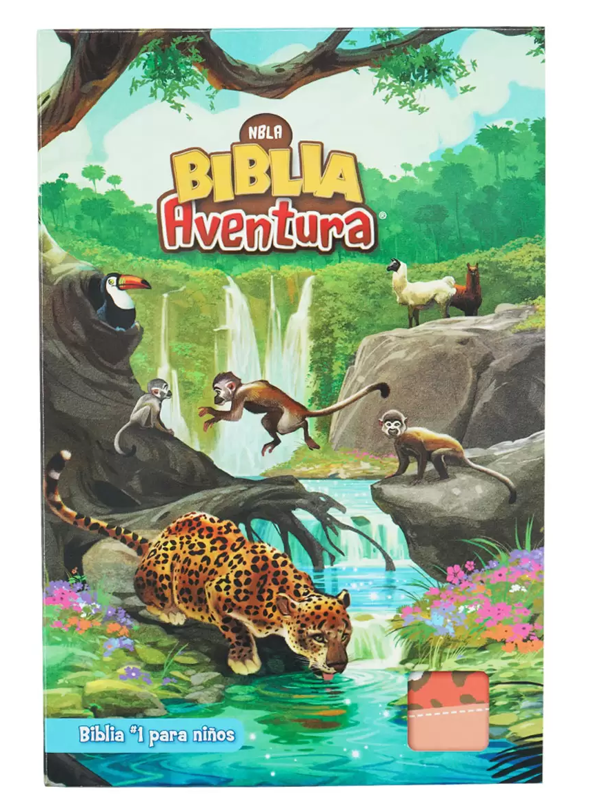 Biblia Nueva Biblia de las Americas Aventura Tapa Pu Coral Interior Con cierre