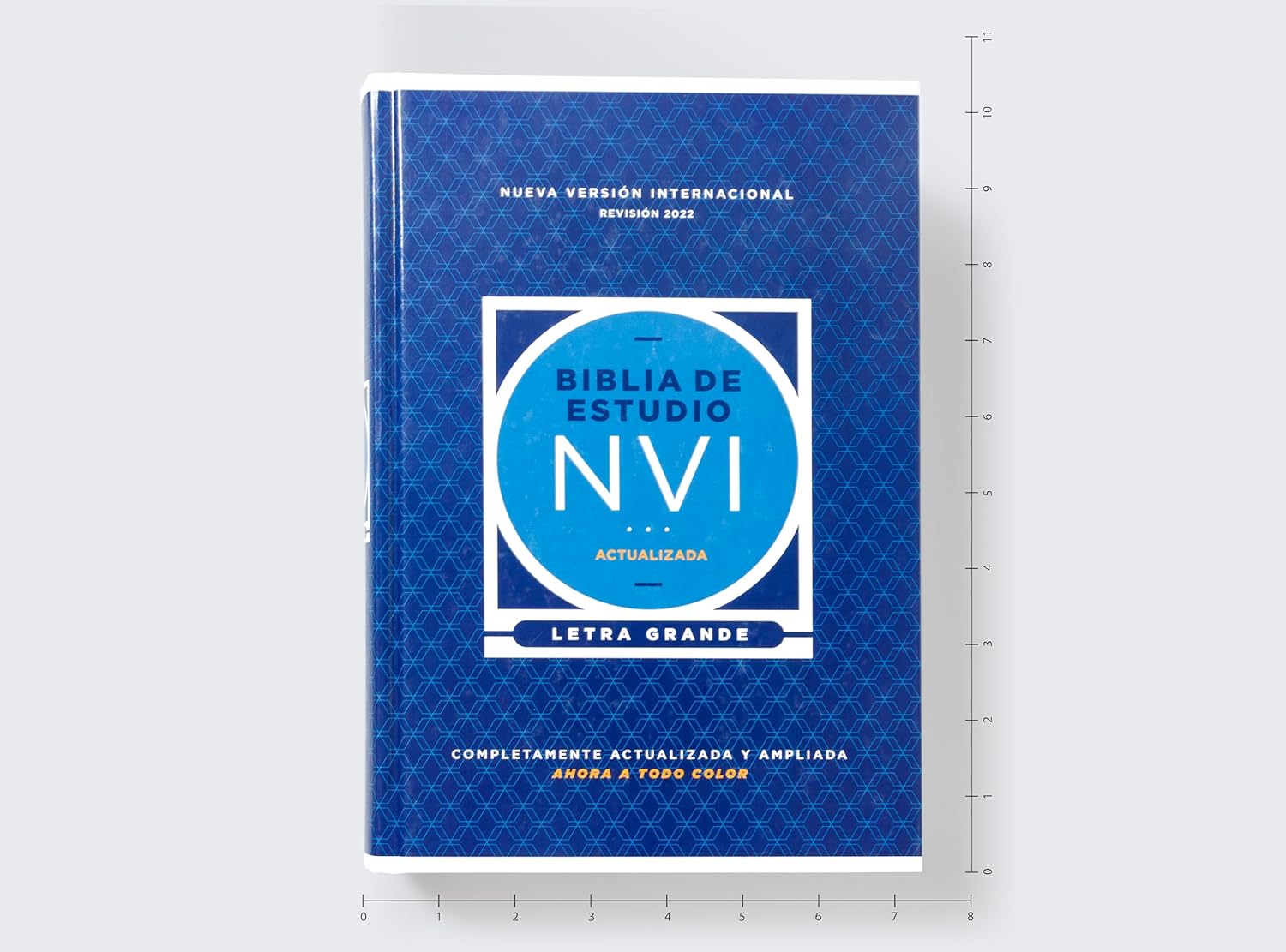 Nvi, Biblia De Estudio Actualizada, Revisión 2022, Letra Grande, Tapa Dura, Interior A Color, Palabras De Jesús En Rojo