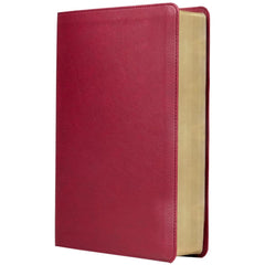 Biblia Reina-Valera 1960 De Estudio Trasfondo Cultural, Palabras De Jesús En Rojo, Letra 8 Pt, 20×28, Ilustrada, Índice, Tapa PU, Rojo Vino