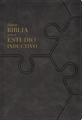 Biblia Nueva Biblia De Las Américas (NBLA) Para El Estudio Inductivo, 18×25, Tapa PU, Comfort Print, Gris
