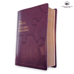 Biblia Nueva Biblia De Las Américas (NBLA) Para El Estudio Inductivo, 18×25, Tapa PU, Comfort Print, Morado