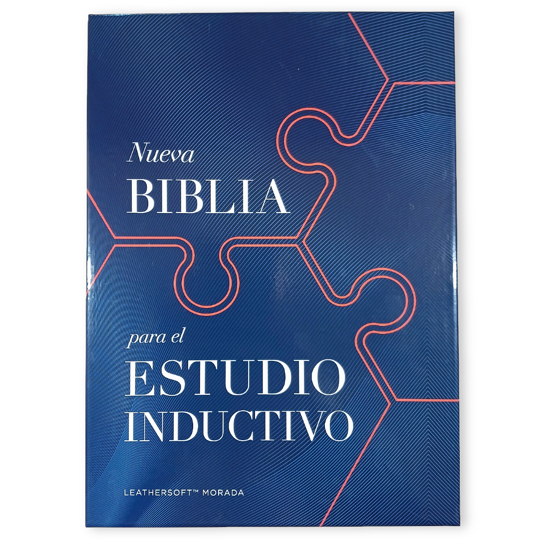 Biblia Nueva Biblia De Las Américas (NBLA) Para El Estudio Inductivo, 18×25, Tapa PU, Comfort Print, Morado