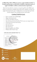 Biblia Reina-Valera 1960, Palabras De Jesús En Rojo, Letra 10 Pt, 14×22, Tapa Suave, Negro