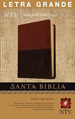 Biblia Nueva Traducción Viviente Letra Grande Edición Personal Cafe Claro