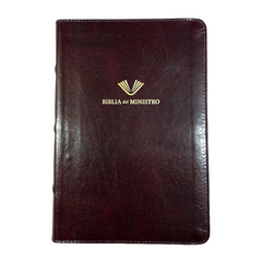 Biblia Rvr 1960 Biblia Del Ministro Edicion Ampliada Caoba Piel Fabricada Rvr60 - B&H - Lifeway