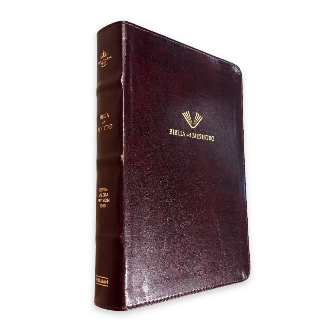 Biblia Rvr 1960 Biblia Del Ministro Edicion Ampliada Caoba Piel Fabricada Rvr60 - B&H - Lifeway