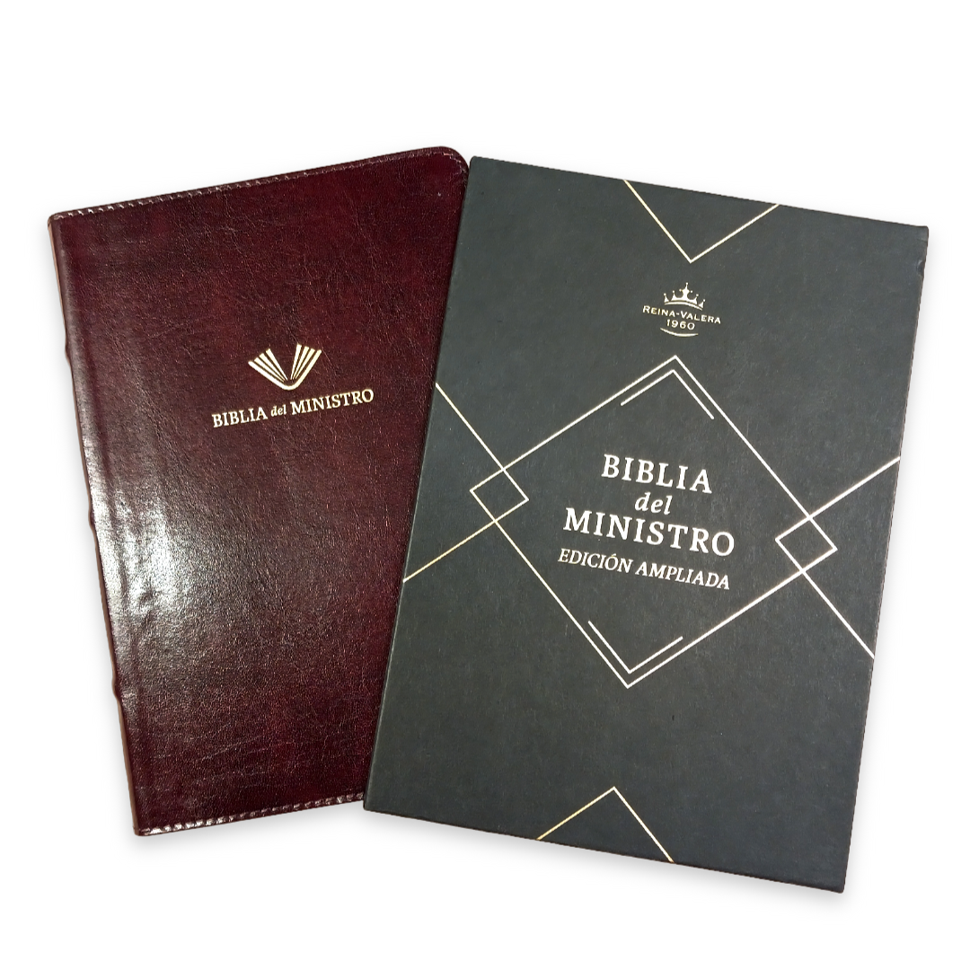 Biblia Rvr 1960 Biblia Del Ministro Edicion Ampliada Caoba Piel Fabricada Rvr60 - B&H - Lifeway