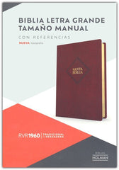 Biblia Rvr 60 Letra 12P 15 X 21 Tamano Manual, Cafe Piel Fabricada