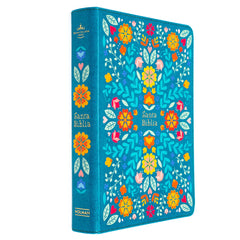 Biblia Rvr 60 Letra 12P 15 X 21, Floreada Simil Piel