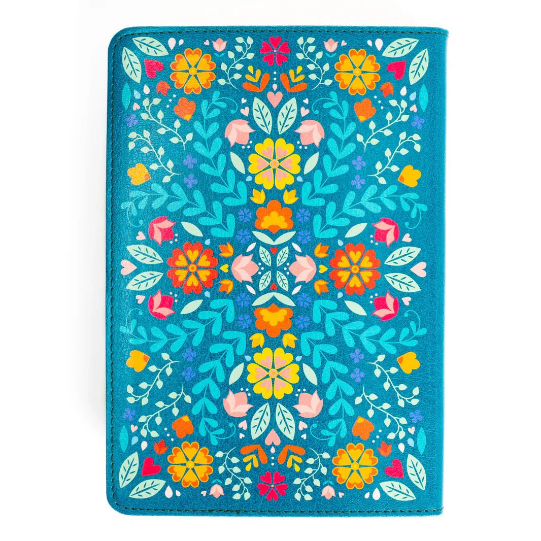 Biblia Rvr 60 Letra 12P 15 X 21, Floreada Simil Piel