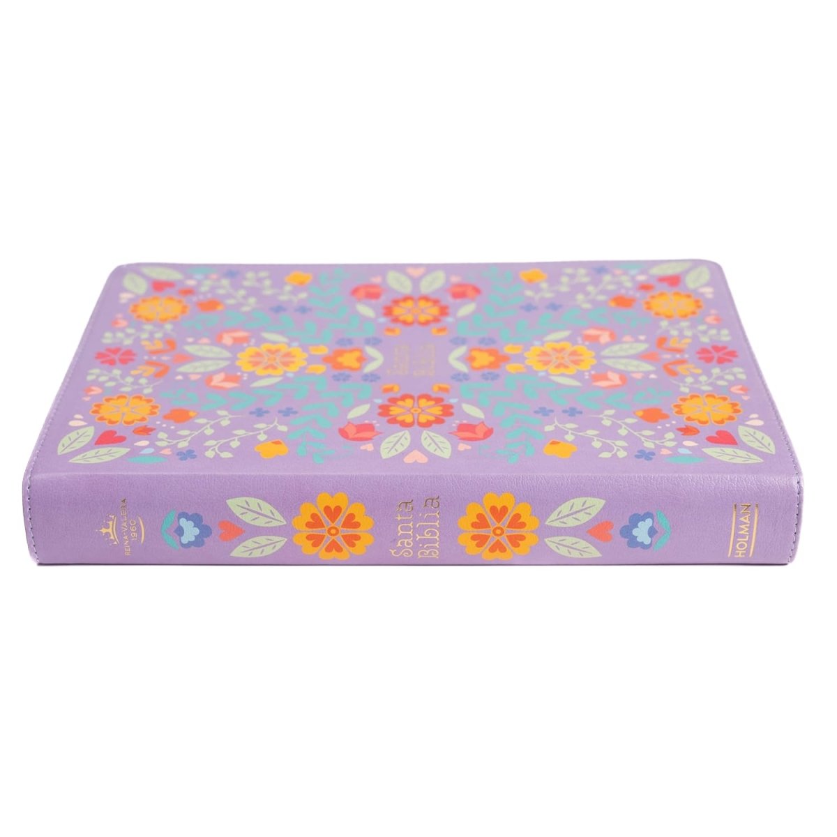 Biblia Rvr 60 Letra 14P, Floreada Simil Piel