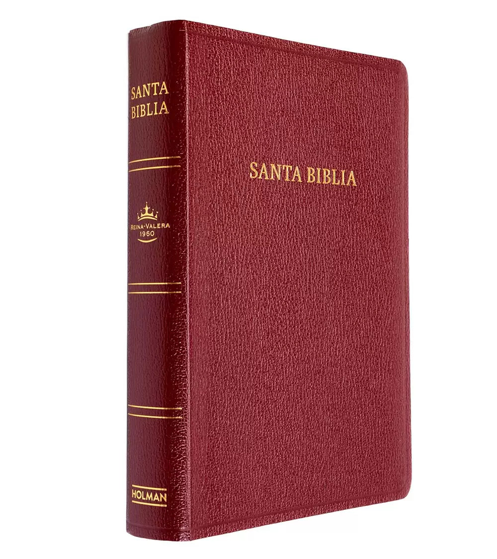 Biblia Rvr 60 Letra 14P, Borgona Imitacion Piel
