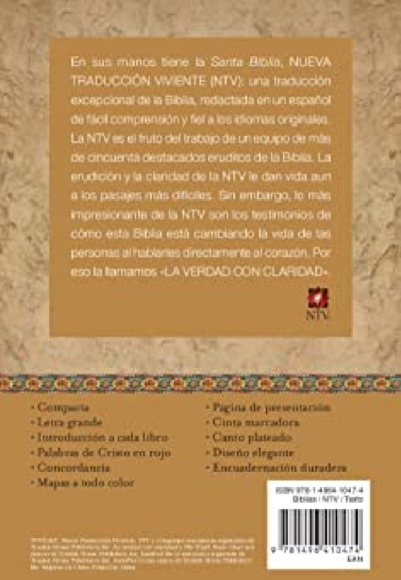 Biblia Compacta Dos Tonos Nueva Traducción Viviente Ntv