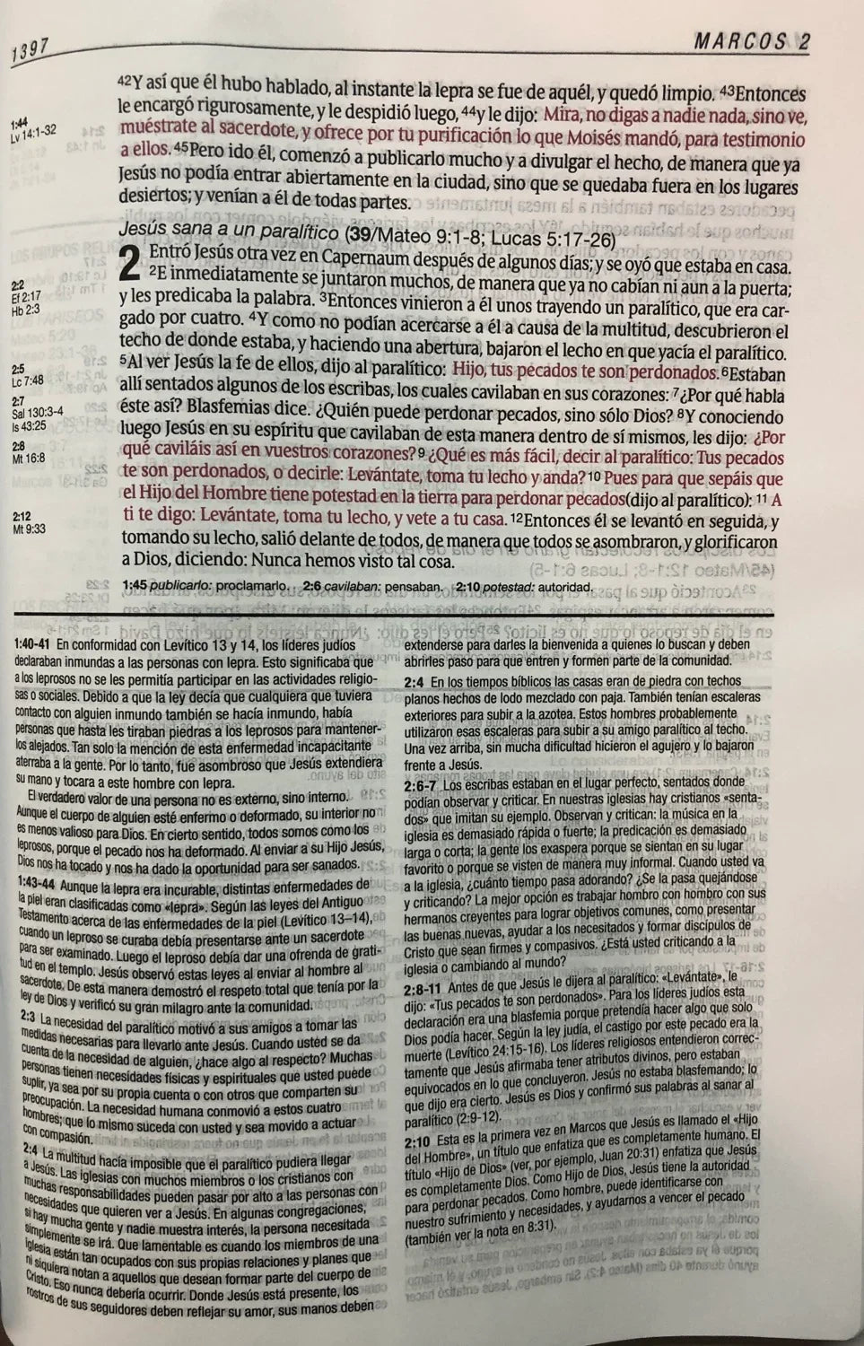 Biblia De Estudio Diario Vivir Tapa Piel Negro