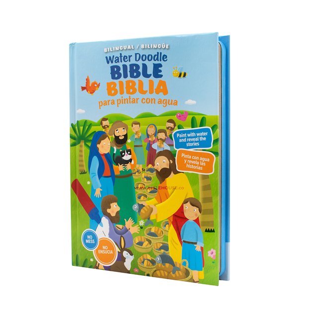 Biblia para pintar con agua Bilingue