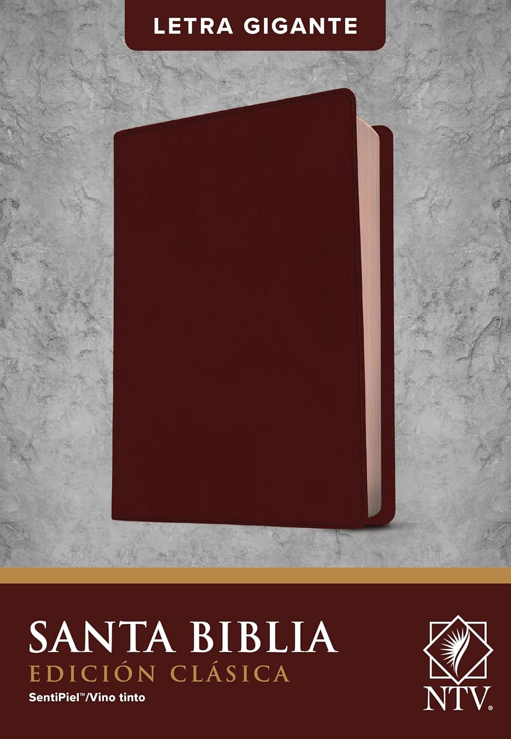 Biblia Nueva Traducción Viviente Letra Mediana PJR Edición Clásica Bordó