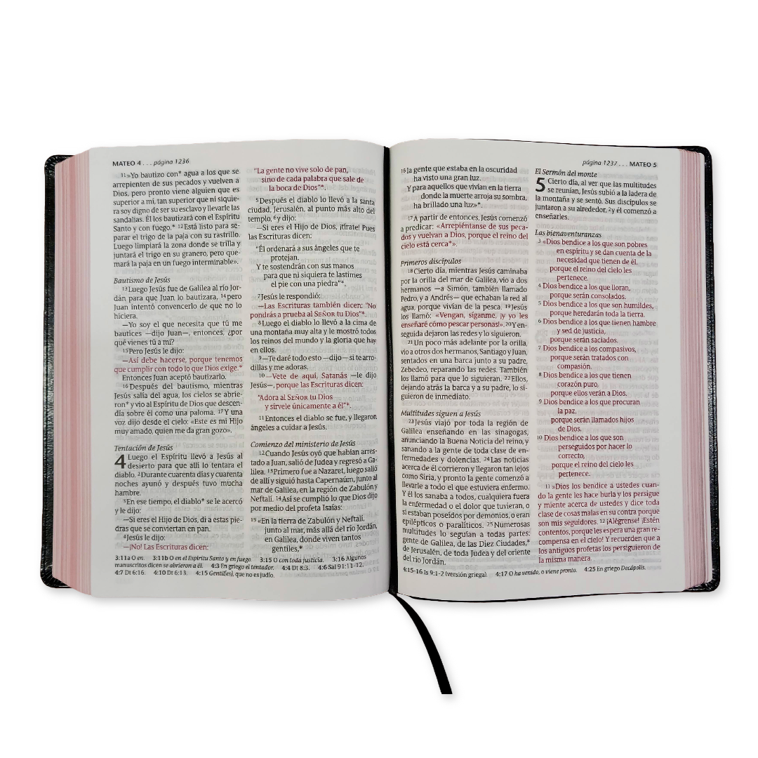 Biblia Nueva Traducción Viviente Letra Gigante PJR Edición Clásica Negro