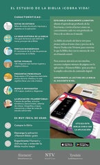 BIBLIA DE ESTUDIO DEL DIARIO VIVIR PARA JÓVENES NTV (CON FILAMENT) VERDE