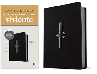 Biblia Nueva Traducción Viviente habilitada con Filament Simil piel Negra