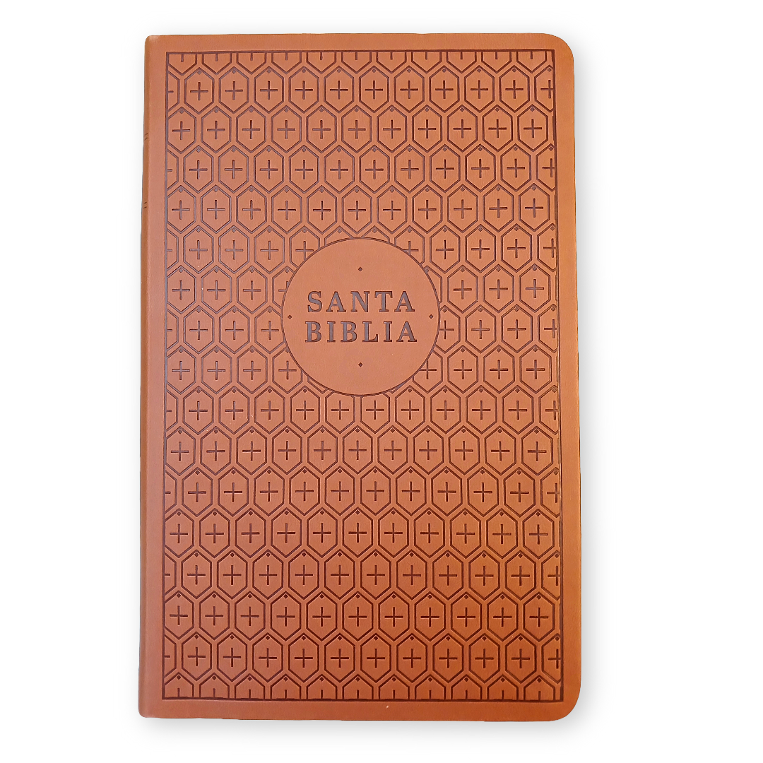 Biblia Nueva Traducción Viviente Símil piel Café