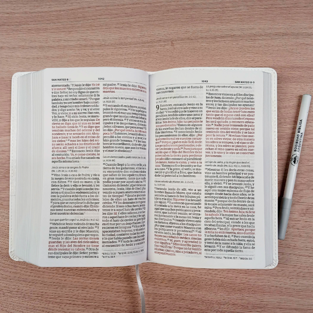 Biblia Reina Valera 1960 Recuerdo De Boda Blanco/Lino/Encaje Simil Piel